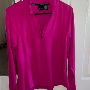 Women's Pink Spyder Long Sleeve Top